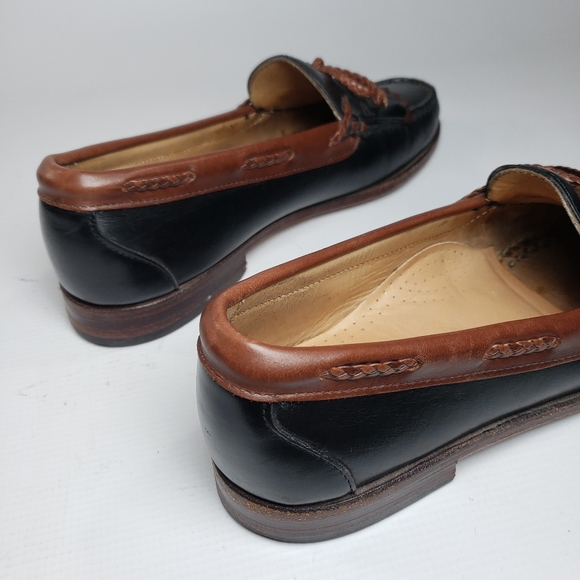 Allen Edmonds Men's Black & Brown Leather Loafers Shoes Size 8.5 Made in… - Picture 10 of 16